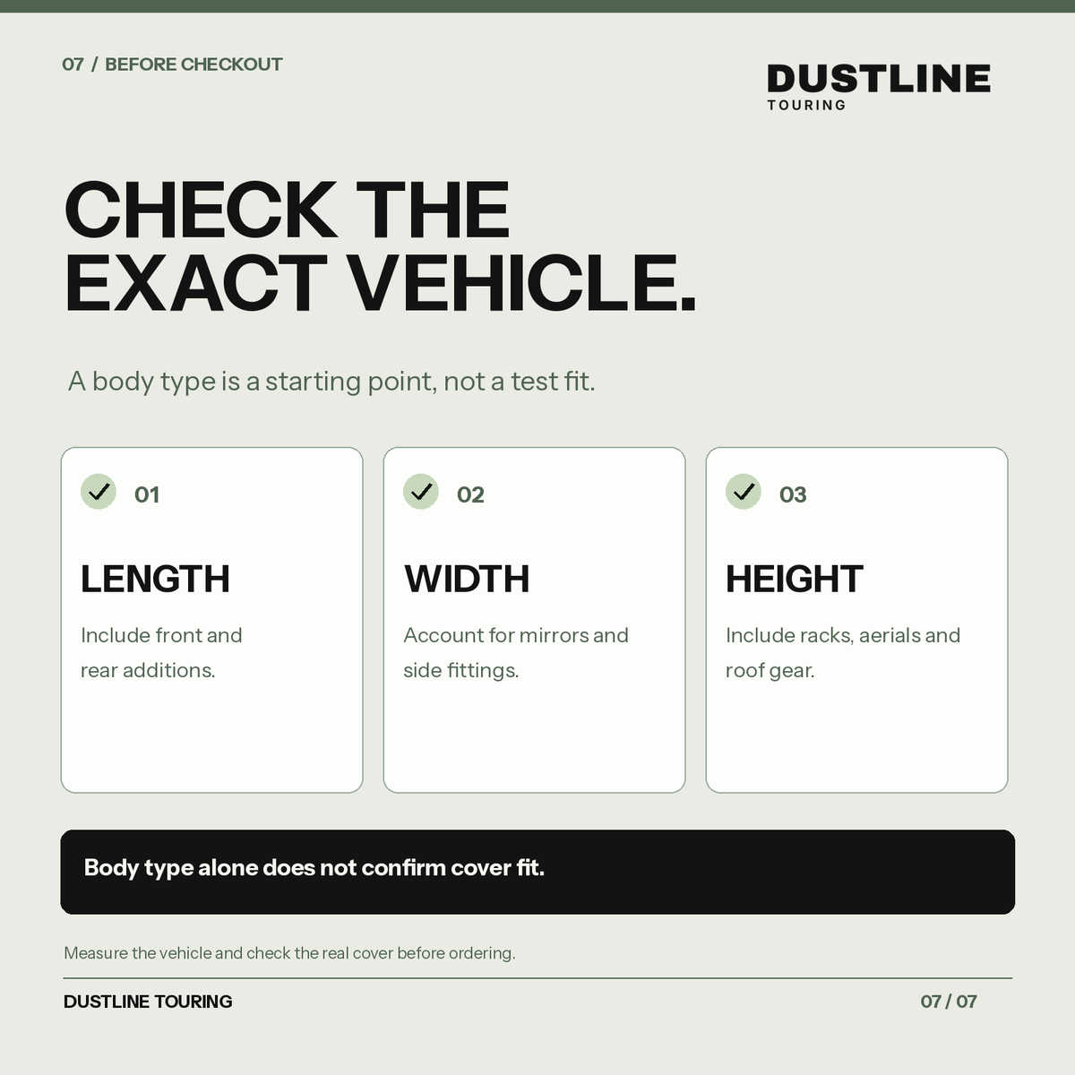 Dustline Hail Cover